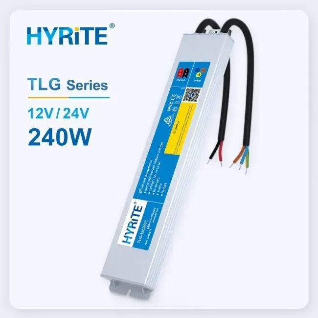 Блок питания 24В 240Вт IP68 10A TLG-24E240C Slim алюм.
