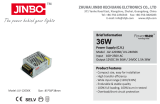 Блок живлення JINBO 24В 36Вт 1,5А IP20 JLV-24036K мет. перф.