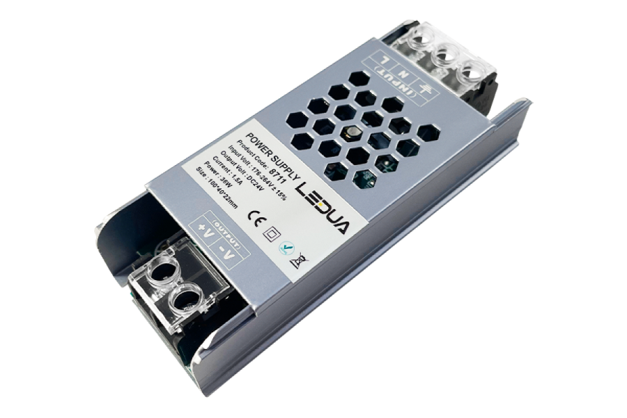 Блок живлення UA 24В 36Вт 1,5А IP20 LP-SR20-24V36W Slim мет. перф.