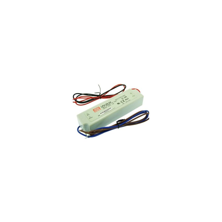 Блок живлення MEAN WELL 24В 36Вт 1,5А IP67 LPV-35-24 пласт. герм.
