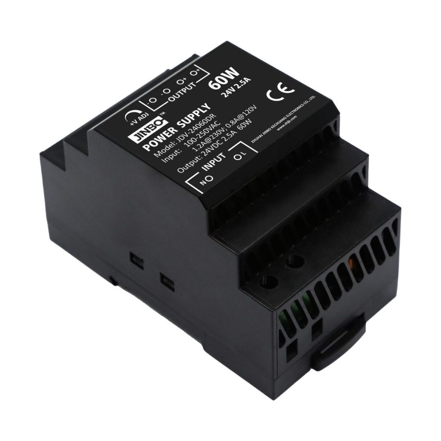 Блок живлення JINBO 24В 60Вт 2,5А IP33 JDV-24060DR на DIN рейку