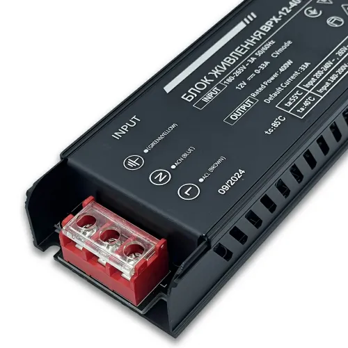 Блок живлення BIOM 12В 400Вт 33А IP20 BPX-12-400 Slim мет. перф.