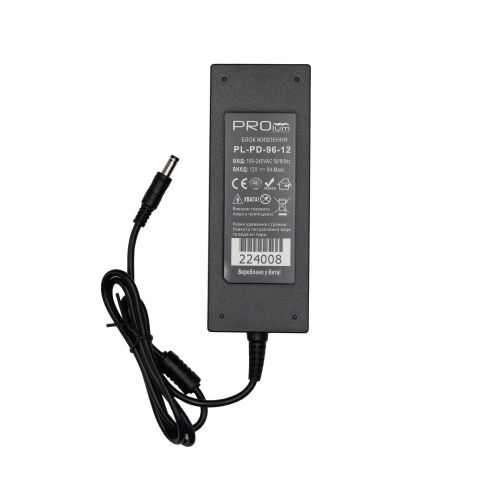 Блок живлення PROLUM™ 12V, 96W, 8.0А, Series "PD"