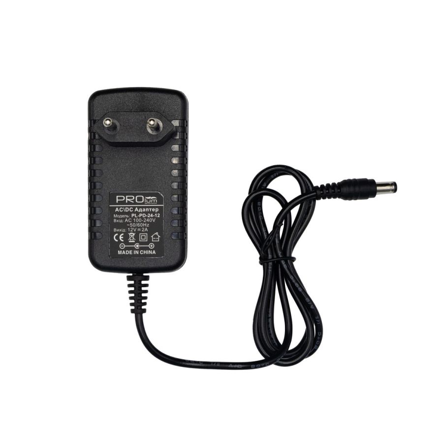 Блок живлення PROLUM™ 12V, 24W, 2.0А, Series "PD"