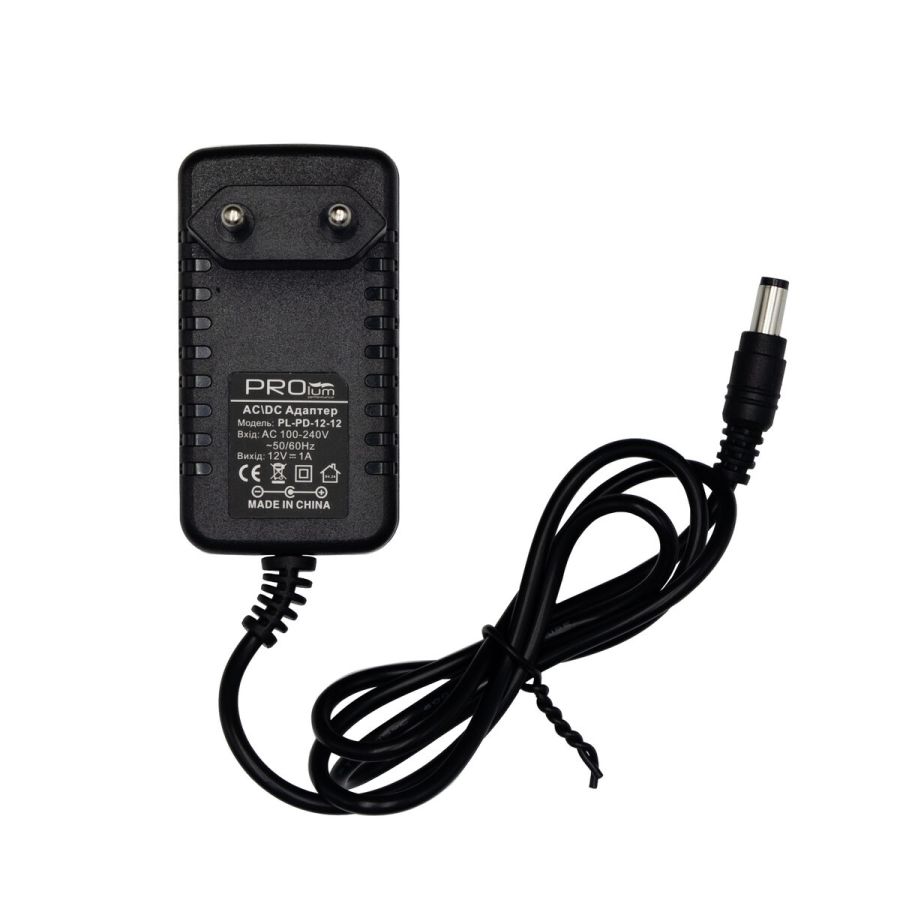 Блок живлення PROLUM™ 12V, 12W, 1.0А, Series "PD"