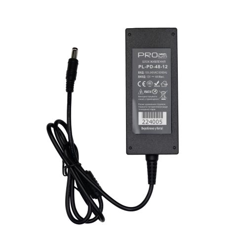 Блок живлення PROLUM™ 12V, 48W, 4.0А, Series "PD"