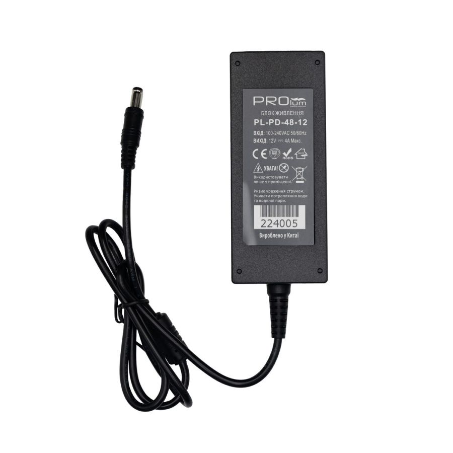 Блок живлення PROLUM™ 12V, 48W, 4.0А, Series "PD"