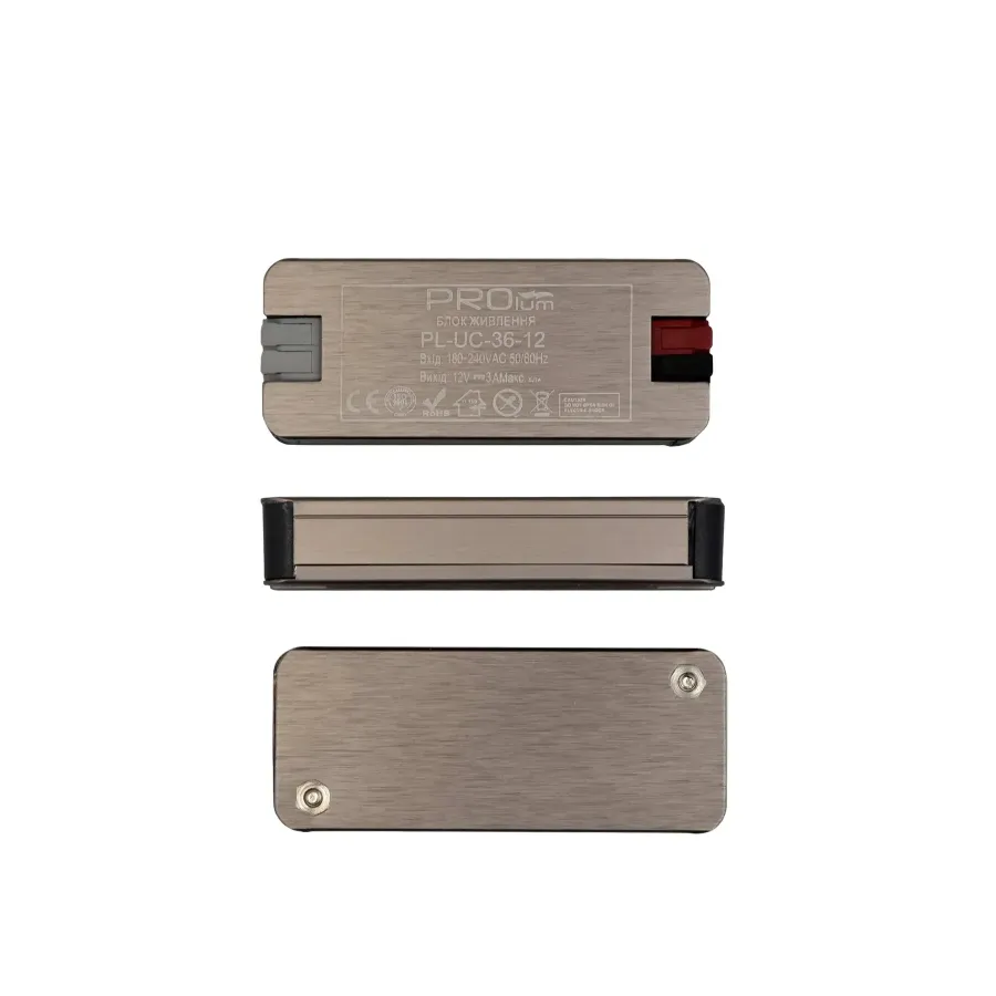Блок живлення PROLUM™ 12V, 36W, 3А, Series "UC" IP20