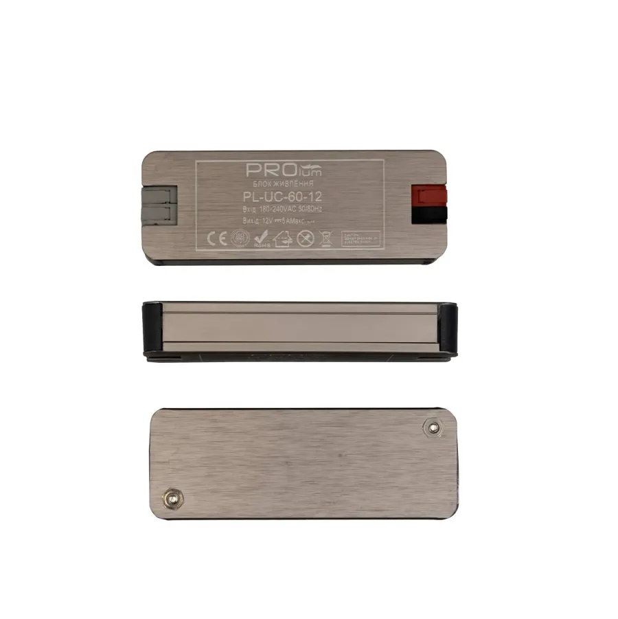 Блок живлення PROLUM™ 12V, 60W, 5А, Series "UC" IP20