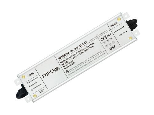 Блок живлення PROLUM™ 12V, 250W, 20.83А, Series "WPS"