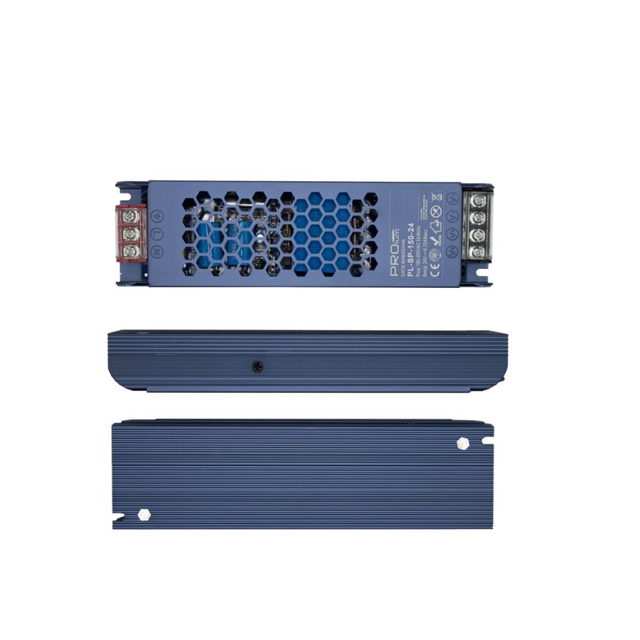 Блок питания 24В 150Вт 6,25А PL-SP-150-24 IP20 Slim Перф корпус (металл)
