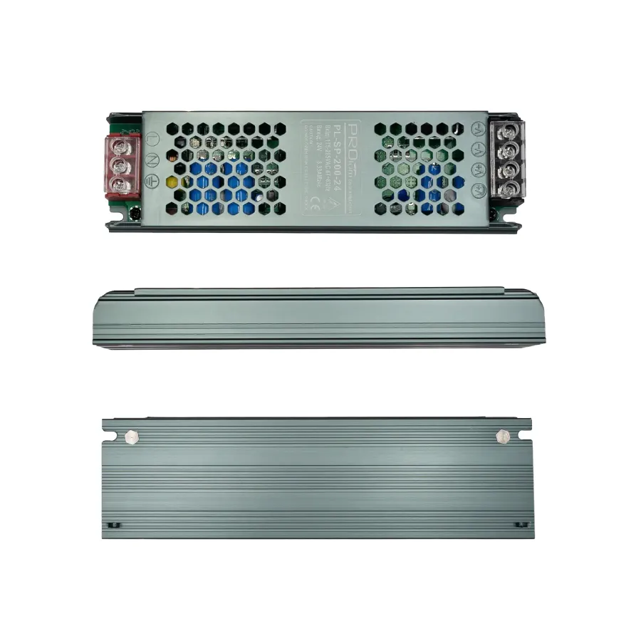 Блок питания 24В 200Вт 8,33А IP20 PL-SP-200-24 Slim металлический перфорированный корпус