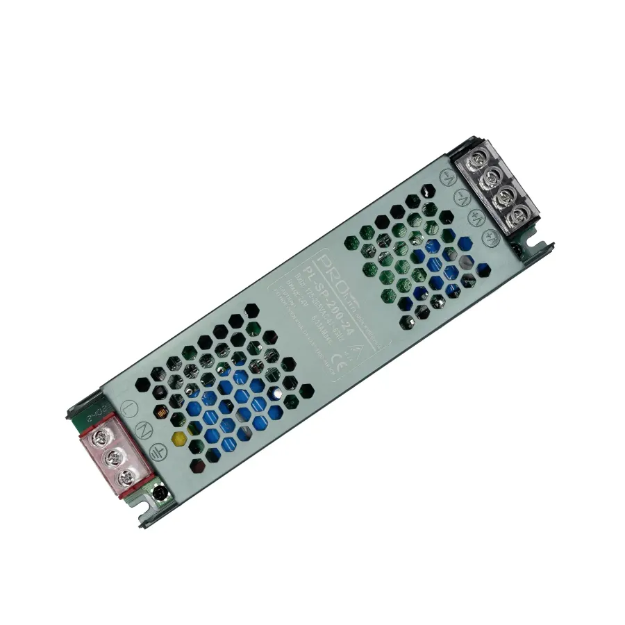 Блок питания 24В 200Вт 8,33А IP20 PL-SP-200-24 Slim металлический перфорированный корпус