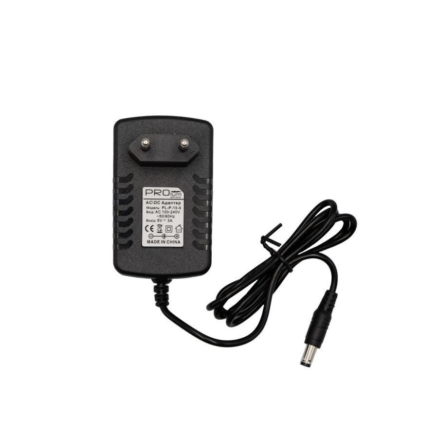 Адаптер живлення PROLUM 5V, 15W, 3.0А, Series "P"