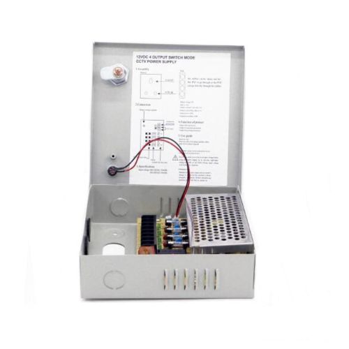 Блоки живлення (в металевому боксі) PROLUM 60W 12V (IP20,5A,4CH) Series "CCTV"