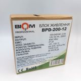 Блок живлення BIOM 12В 200Вт 16,7A IP20 BPD-200-12 на DIN-рейку
