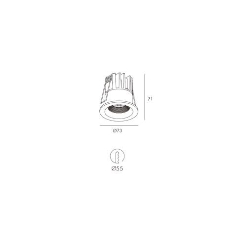 Skarlat RSL74232 10W WH 3000K