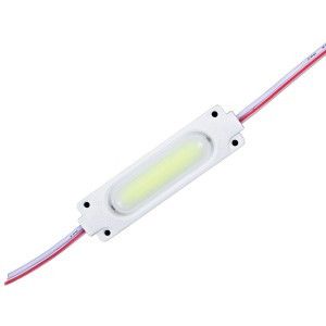 Світлодіодний модуль PROLUM COB 2W (с линзой прозорою) 12V, Червоний, 2W, 200 Lm
