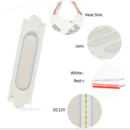 Світлодіодний модуль PROLUM COB 2W (с линзой прозорою) 12V, Зелений