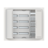 CU34VML Шафа металева мультімедійна (2+1) 698 x 811 x 110мм