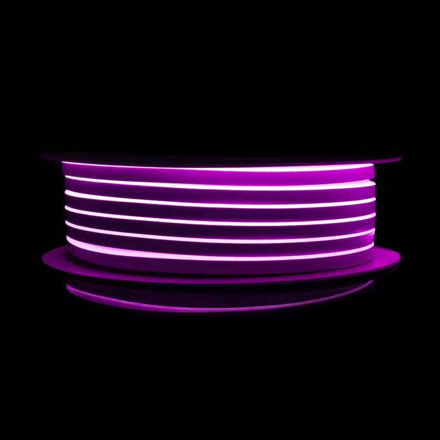 Світлодіодний неон PROLUM™ 6x12, IP68, 12V, Series "GT", Рожевий, PRO
