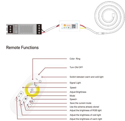 Димер CCT PROLUM Wi-Fi; TUYA; TOUCH; 18A; Series: HomeLink