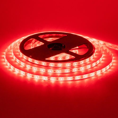 LED лента 12В 3528-60 4,8Вт Красный IP65