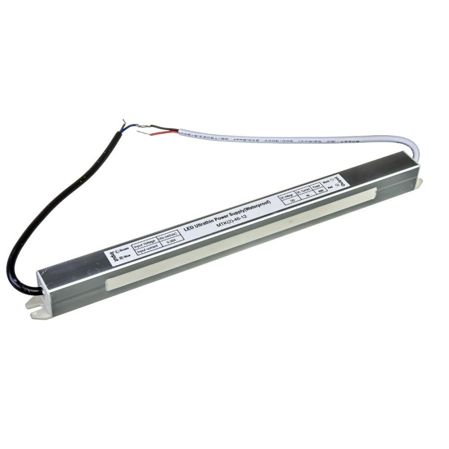 Блок живлення MOTOKO 12В 48Bт 4A IP65 Stick мет. герм.