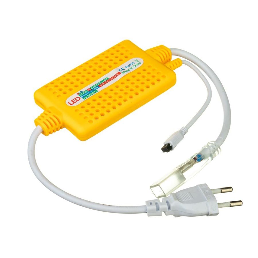 Адаптер 1300W IP67 с пультом для RGB світлодіодної стрічки 220В 12mm + конектор 4pin