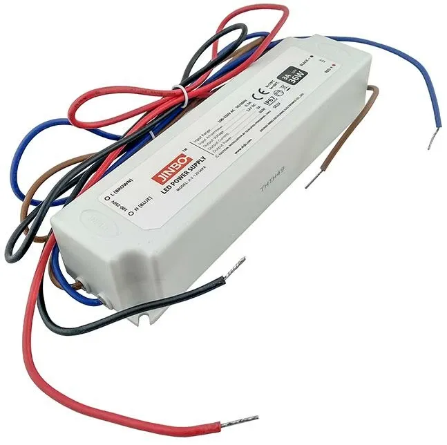 Блок живлення JINBO 12В 36Вт 3А IP67 JLV-12036PA пласт.