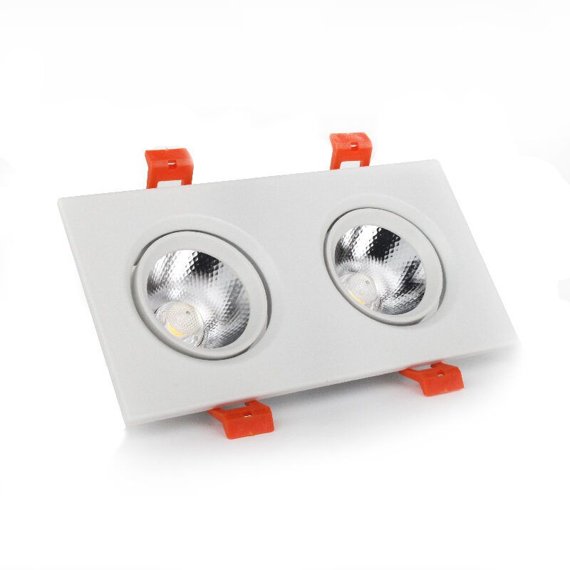 LED світильник стельовий подвійний  5Wx2 4100К, кут повороту  45°, білий