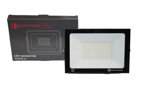 LED прожектор 10000 Лм 100Вт 6500К  холодний білий SMD2835