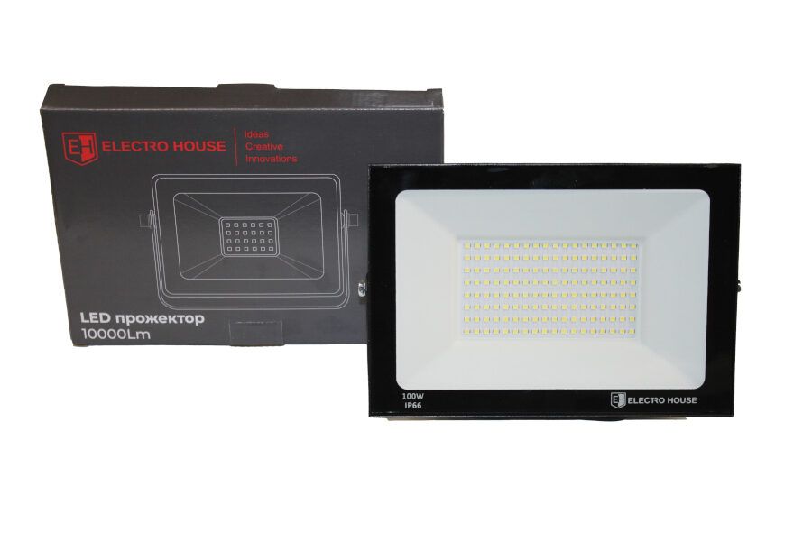 LED прожектор 10000 Лм 100Вт 6500К  холодний білий SMD2835
