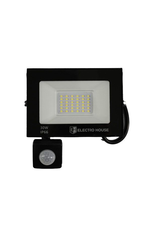 LED прожектор з датчиком руху 30Вт 3000 Лм 6500К  холодний білий SMD2835