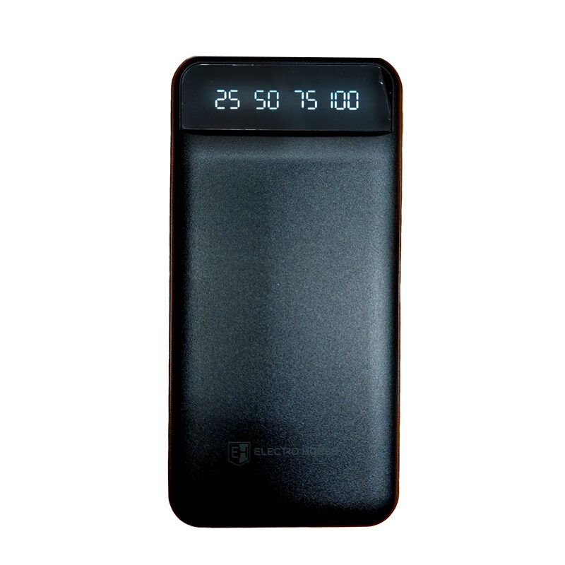 Power Bank 10000 mAh з ліхтариком type-c чорний