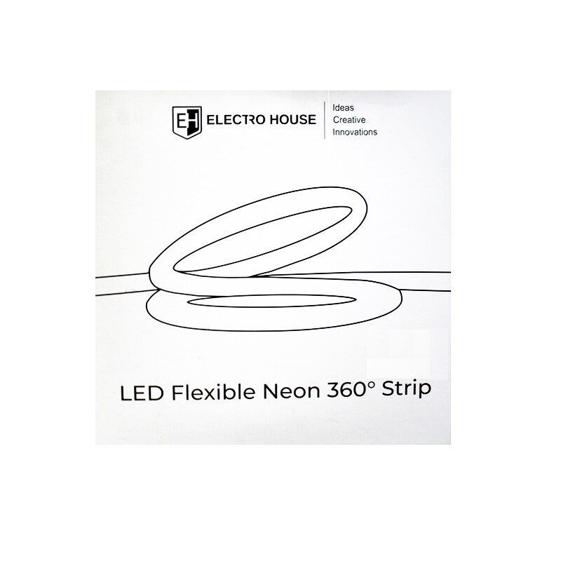 LED стрічка Neon 360 ?24 мм 5 м, 30Вт 24В SMD2835, 360 діодів, нейтральний білий 4000К, серія Neon, гарантія 3 роки
