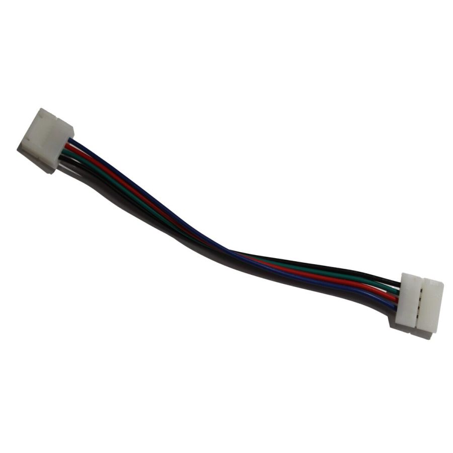 Конектор 10мм затискач-провід 4pin (RGB)