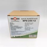Блок живлення BIOM 12В 360Вт 30A IP20 BPD-360-12 на DIN-рейку