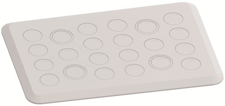 TZ103P10 Фланець 4xM20/M25, 22xM20 (10од)