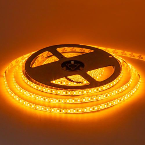 LED лента 12В 3528-120 9,6Вт Желтый IP65