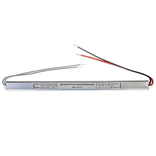 Блок живлення MTK 12В 36Вт 3А IP20 MTK-24-12 SLIM №1 мет.