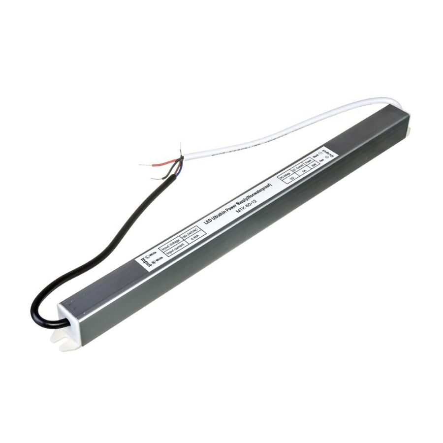Блок живлення MTK 12В 60Вт 5А IP20 MTK-60-12 SLIM №1 мет.