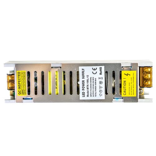 Блок живлення MTK 12В 100Вт 8,33А IP20 MTK-100L-12 LONG алюм. перф.