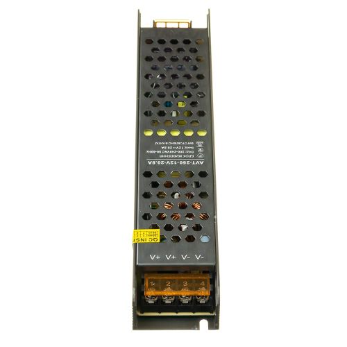 Блок живлення AVT 12В 250Вт 20,8А IP20 Slim мет. перф.