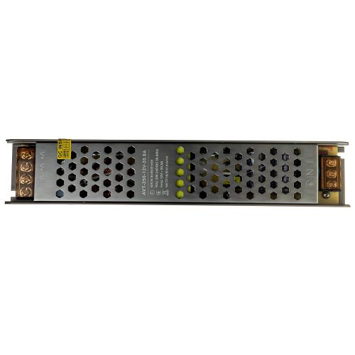Блок живлення AVT 12В 250Вт 20,8А IP20 Slim мет. перф.