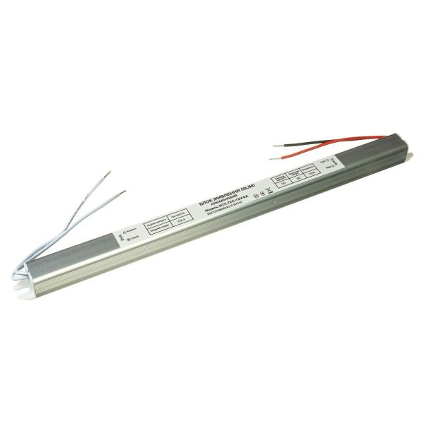 Блок живлення MTK 12В 72Вт 6А IP20 MTK-72C-12V-6A Stick алюм.