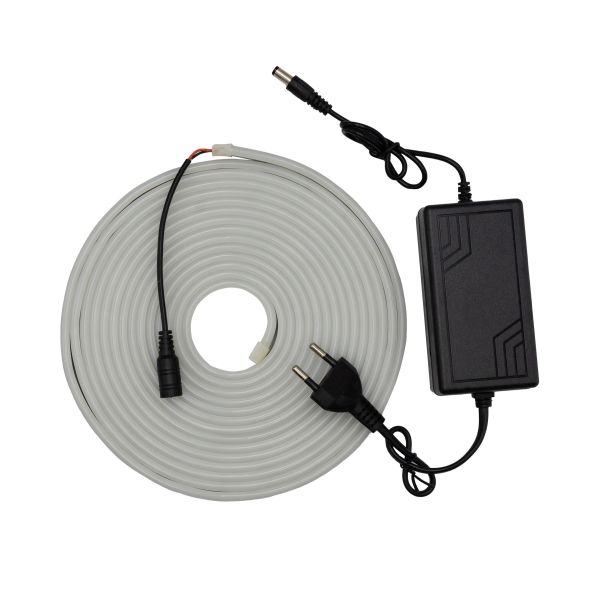 Готовий набір неонової стрічки PROLUM™ 12V; 6x12; 5M; Тепло-білий