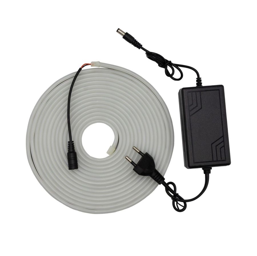 Готовий набір неонової стрічки PROLUM™ 12V; 6x12; 5M; Тепло-білий