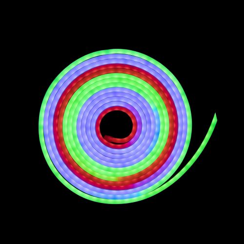 Готовий набір неонової стрічки PROLUM™ 12V; 6x12; 5M;  RGB FULL COLOR