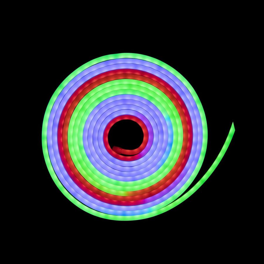 Готовий набір неонової стрічки PROLUM™ 12V; 6x12; 5M;  RGB FULL COLOR